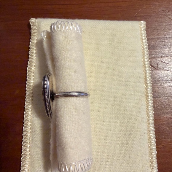 RETIRED Rare James Avery Heirloom Heart Ring Bronze & Sterling Silver size 2 - Picture 5 of 6